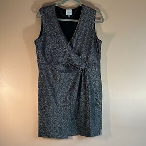 Serra Glittering Gray Mini Dress